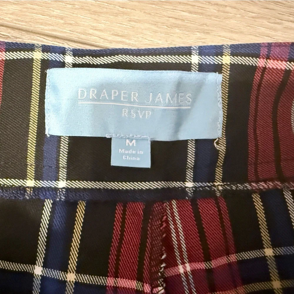 Draper James RSVP Plaid‎ Pants - Black & Red Plaid